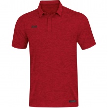 JAKO Sport/Czas wolny Polo Premium Basics (Jersey z poliestru i elastanu) czerwony melanzowany męski